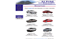 Desktop Screenshot of alpineautorental.com